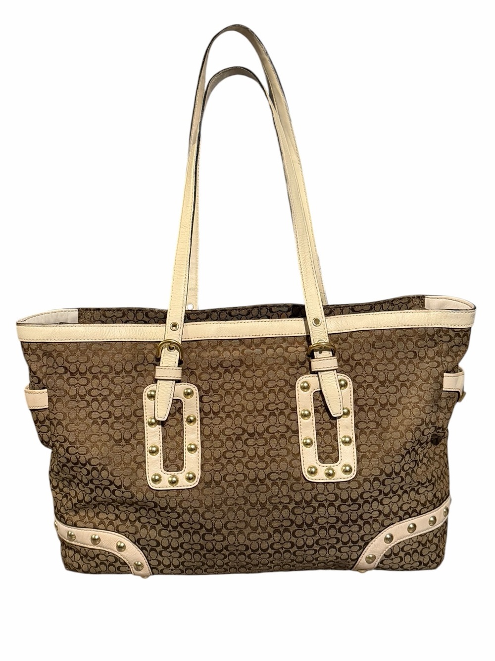 Coach Soho Signature C Studded Large Gallery Tote Bag